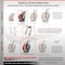 Service Caster 8 Inch Heavy Duty Red Poly on Cast Iron Caster Set with Swivel Locks, 4PK SCC-KP92S830-PUR-RS-BSL-4 - alternate 4